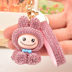 Брелок для кукол Лабубу с кристаллами - Product Image 1