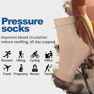 Melenlt Manga de compresión Tobillera Calcetines Algodón y Nylon para deportes Esguince Protección de tobillo - Product Image 3