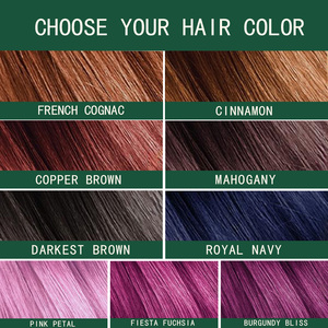 Tinte para el Cabello Verde <span class=keywords><strong>Oscuro</strong></span> en Crema, Larga Duración, Cobertura Total de Canas, Brillo Vibrante, Suave, Antiencrespamiento, Uso Profesional en Salón, OEM ODM - Product Image 6
