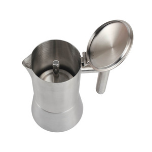 Moka Pot Espresso Maker de acero inoxidable 6 tazas (10oz/300ml) - Product Image 5