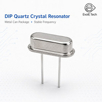Résonateur à cristal de quartz DIP en métal EVJA8 HC-49U 4 MHz 30 pF 50 ppm