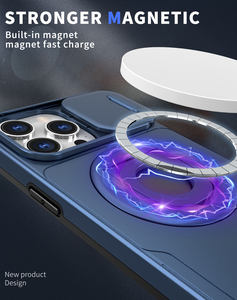 Étuis de téléphone magnétiques sans fil antichoc pour Samsung S23 Ultra avec protection de l'appareil photo pour iPhone 13 14 15 Pro Max - Product Image 2