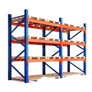 Système de rayonnage à palettes Peterack, réglable et personnalisé, pour entrepôt, manutention industrielle, rayonnages métalliques à 4 niveaux - Product Image 1