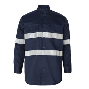 Camisa de trabajo de manga larga de seguridad de alta visibilidad con bordado personalizado <span class=keywords><strong>para</strong></span> construcción, camisas de uniforme con logotipo <span class=keywords><strong>para</strong></span> hombres y mujeres - Product Image 1