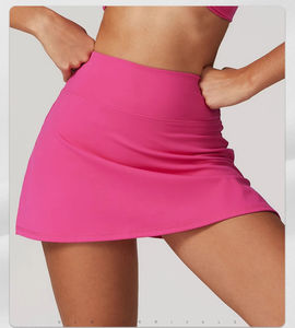 DCK-966 Logo personalizzato Mini allenamento Yoga GYM di lusso 2 pezzi Sport Padel gonna da Golf con Leggings donne corte gonne da Tennis - Product Image 4