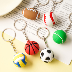 QY  gros de porte-clés en caoutchouc souple 3D pendentifs clés de voiture en silicone petits cadeaux et articles promotionnels - Product Image 4