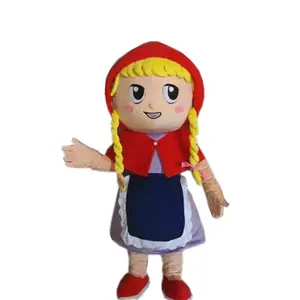 Hola histoires de fées petit chaperon rouge fille mascotte/costume de mascotte/costumes de mascotte de personnage de dessin animé