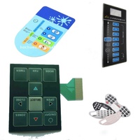 OEM-Hersteller Kontrollpanel Seidenbildschirm Druck flache Taste haptil Membrane-Schalter Tastatur Tastatur