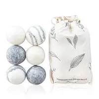 Laundry Wool Dryer Balls with Cotton Bag, Eco Friendly