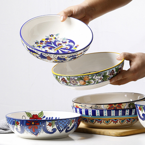 Plato de Cerámica de 8 Pulgadas, Estilo Americano, Ecológico, con Diseño Subesmaltado, para Uso Doméstico y en Restaurantes, para Servir Postres y Aperitivos - Product Image 4