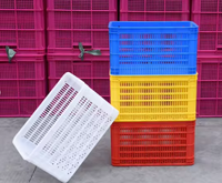 Panier de circulation en plastique PP opaque empilable de style maille pour le recyclage, vente en gros