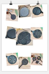 Poêle à frire moderne en aluminium moulé sous pression antiadhésive en granit pour enfants, modèle souriant de <span class=keywords><strong>dessin</strong></span> <span class=keywords><strong>animé</strong></span>, écologique, capacité de 1 à 2 L pour la cuisine à domicile - Product Image 5