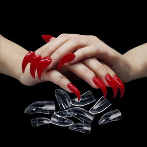 Unghie Finte a Copertura Totale con Design Artiglio d'Aquila, Punte per Unghie Artificiali in Acrilico, Unghie Preincollate - Product Image 1