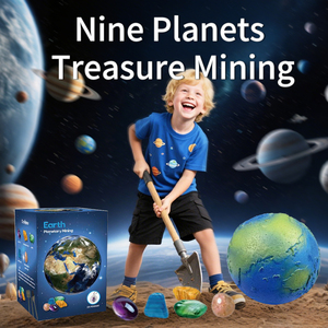 <span class=keywords><strong>Kit</strong></span> de collection de planètes, jouets éducatifs STEM, projets scientifiques d'archéologie et de géologie, cadeau, <span class=keywords><strong>kit</strong></span> de fouille de pierres précieuses avec outils de minier - Product Image 4