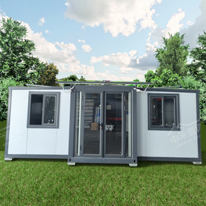 Casa Contenedor Prefabricada Duradera y Ecológica para Baño Portátil al Aire Libre <span class=keywords><strong>con</strong></span> Ventana Panorámica de Piso a <span class=keywords><strong>Techo</strong></span> - Product Image 1