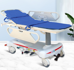 मेडिकल ग्रेड अस्पताल रोगी परिवहन ट्रॉली हाइड्रोलिक आपातकालीन मोबाइल गाड़ी - Product Image 5