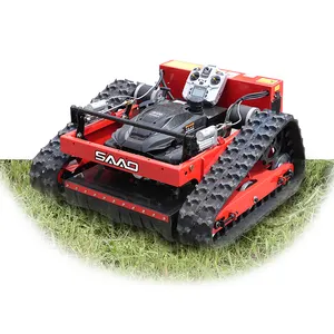 Free Shipping All Terrain Remote Lawn Mower 1000 Mm Remote Control Lawn Mower Rubber Tracks For Sale