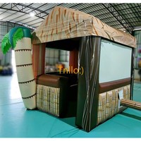 Portable personnalisé plage gonflable Pub tente fête PUB stand porte-boissons barres gonflable Tiki Bar