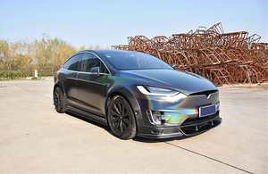 Nouveau kit carrosserie en fibre de carbone pour <span class=keywords><strong>Tesla</strong></span> <span class=keywords><strong>Model</strong></span> <span class=keywords><strong>X</strong></span> : lèvre avant, séparateur, jupes latérales, diffuseur arrière - Product Image 5