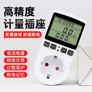 ปลั๊กไฟอัจฉริยะมาตรฐาน EU พร้อมระบบป้องกันไฟเกินและ Wi-Fi สำหรับการใช้งานทั่วไป - Product Image 4