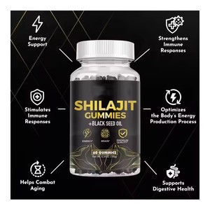 Gommose di Shilajit a Marchio Privato, Puro Shilajit dell'Himalaya, Integratori per Energia, Cervello e Sistema Immunitario con Olio di Semi Neri - Product Image 3