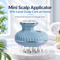 Masseur de tête portable et étanche, applicateur manuel pour le cuir chevelu, appareil de massage par vibration pour les soins capillaires à domicile