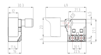 Bouton de commande de vitesse FA2-6A-2110 pour perceuses électriques, interrupteur d'outil électrique anti-poussière, interrupteur de vitesse variable