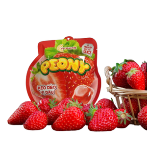 Peony Strawberry <b>Gummies</b> <b>Candy</b> 150g Soft Juicy Fruit Filled <b>Candy</b> with Liquid Center Chewy Sweet Treat Snack - Product Image 4