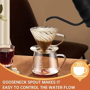 Logotipo personalizado Chaleira De Água Multi Cor Camping Chaleira De Café Chaleira De Aço Inoxidável Gooseneck Cafeteira - Product Image 5