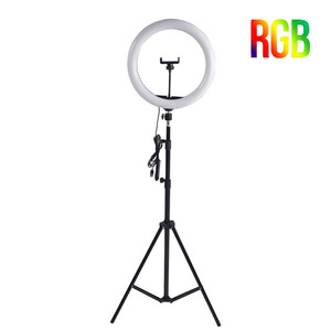 Anillo de luz de 10/12/13/14/16 pulgadas Avec Tripied, luz circular LED regulable para TikTok/transmisión en vivo/maquillaje/YouTube - Product Image 1