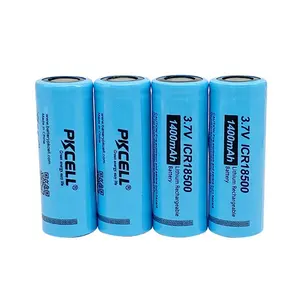 Batería recargable de iones de litio 3,7 V 1400mAh icr18500 compatible con certificados CE/ROHS para aplicaciones RC