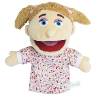Marionnette en peluche familiale pour enfants, apprentissage précoce, poupée ventriloque pour enfants pour les spectacles de narration, poupée ventilateur faite à la main
