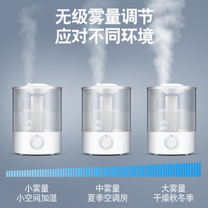 Home Air <b>Humidifier</b> 2.8L Large Capacity Ultrasound Transparent Tank For Indoor Use - Product Image 4