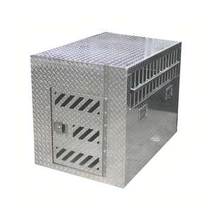 Cage à chien en aluminium diamantée à double porte, personnalisée en usine, pour ATV, Ute, camion, remorque - Product Image 1