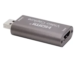 Adaptador hdmi usb para captura de vídeo, adaptador de vídeo com captura fácil para pc