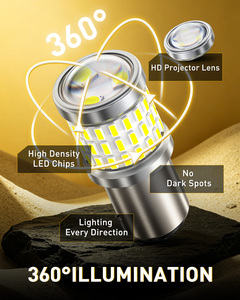 Bombilla LED AUXITO 1157 Blanca BAY15D 2057 2357 7528, Luces LED de Circulación Diurna para Luces de Reversa, Luces de Freno y Luces Traseras - Product Image 3