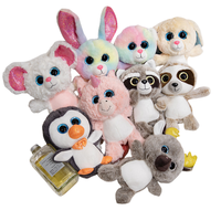 Boneka Beruang Lucu Desain Kustom Grosir OEM dengan Isian Kapas PP, Warna & Ukuran Kustom, Mata Besar, Pereda Stres