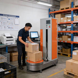 Machine d'emballage <span class=keywords><strong>de</strong></span> bagages robuste, machine d'emballage <span class=keywords><strong>de</strong></span> valises haute performance pour les départs internationaux et le stockage des bagages - Product Image 2