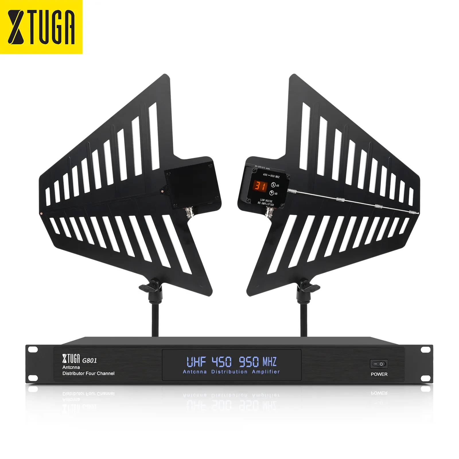 Sản Xuất Tại Trung Quốc Giá Cả Cạnh Tranh 2 Gói Không Dây Microphone Receiver Antenna Uhf 40