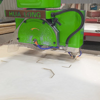 Sierra de Puente CNC de 5 Ejes con Router para Cortar Granito, Mármol y Cuarzo, Sistema ESA Italiano Siemens, Fábrica con 35 Años de Experiencia
