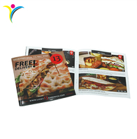 Cetak Brosur Menu Sandwich Kustom, Jilid Saddle Stitch, Buku Masak, Brosur Makanan, Kertas Seni, Kertas Offset