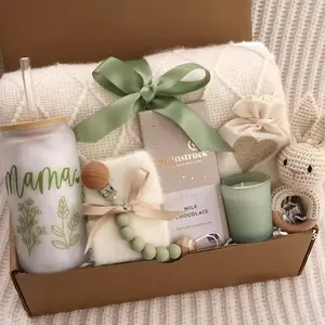 Caixa de presente para bebês, conjunto personalizado com canecas para felicitações e gravidez, caixa de presente para bebês, mais vendido