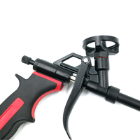 Pistola de calafateo manual de alto rendimiento con mango de pistola y varilla lisa para espuma de poliestireno y poliuretano, construcción DIY OEM de metal y plástico