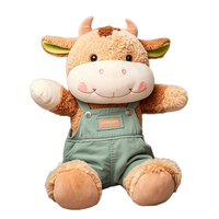Animaux en peluche de qualité directe d'usine OEM mignon réaliste cerf en peluche boeuf taureau sanglier Axolotl ours doux chien PP matériau de remplissage