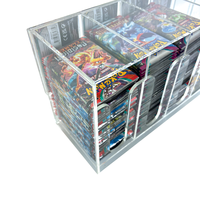 6 Slots Trading Card Booster Clear Acrylic Pokemoon Card Display Rack TGC Booster Pack Dispenser