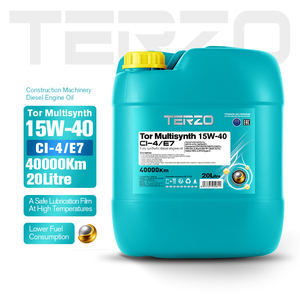 Huile moteur synthétique pour camions commerciaux TERZO Tor Mixfleet Ultra 15W40 API CF 4 pour engins de construction - Product Image 2