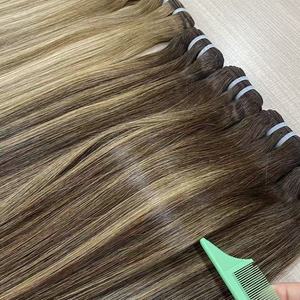 Extensions de <span class=keywords><strong>cheveux</strong></span> <span class=keywords><strong>Remy</strong></span> péruviens 28 pouces pour femmes, noir naturel/blond/brun/coloré, <span class=keywords><strong>cheveux</strong></span> humains, double trame machine - Product Image 4