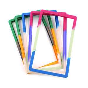 Long Lanh Cao Su Silicone Thẻ Hiển Thị Trường Hợp Bảo Vệ Bội Kết Hợp Màu Sắc Giao Dịch Xếp Loại Thẻ Tấm Bumper Bảo Vệ Bìa Cho PSA Tấm - Product Image 5
