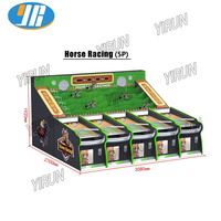 YIRUN Vente chaude Prix usine Machine de jeu d'arcade à monnayeur pour 5 joueurs, jeux de divertissement de type balle rebondissante et de course de chevaux