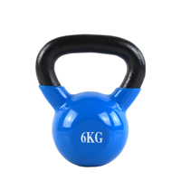 Kettlebell de Hierro Fundido Recubierto de Vinilo, Kettlebell de Neopreno Colorido al por Mayor con Logotipo Personalizado para Entrenamiento en Gimnasio y en Casa
